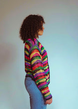Load image into Gallery viewer, Multi Color Knit Cardigan