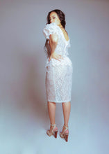 Load image into Gallery viewer, 80's Pink Lace Dress