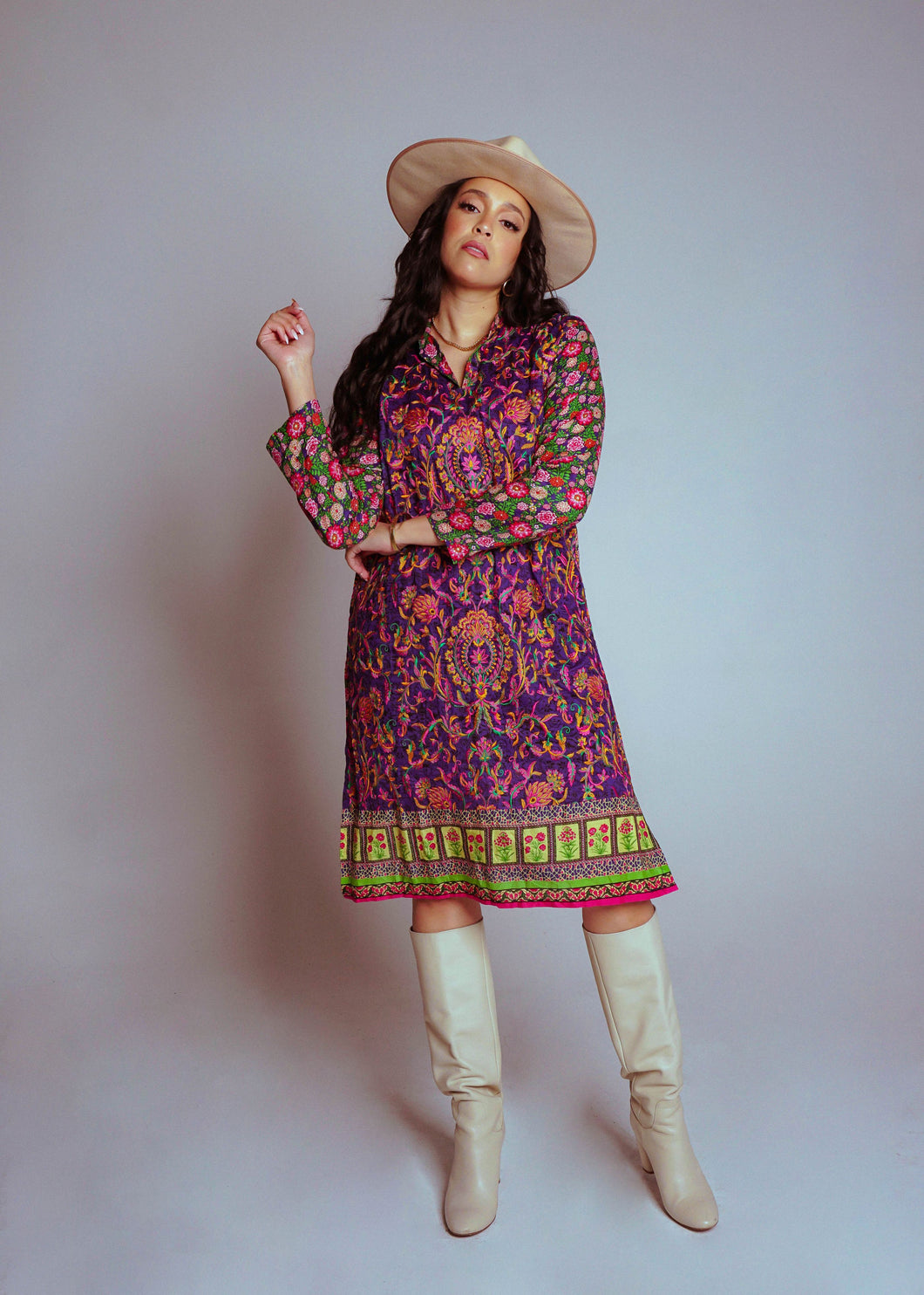 Multicolor Embroidered Cover Up