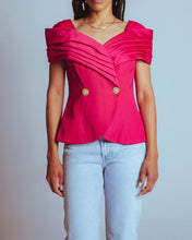 Load image into Gallery viewer, Hot Pink off the Shoulder Top
