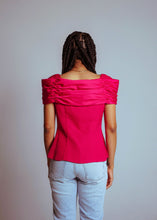 Load image into Gallery viewer, Hot Pink off the Shoulder Top
