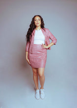 Load image into Gallery viewer, Mauve Two-Piece Skirt Set
